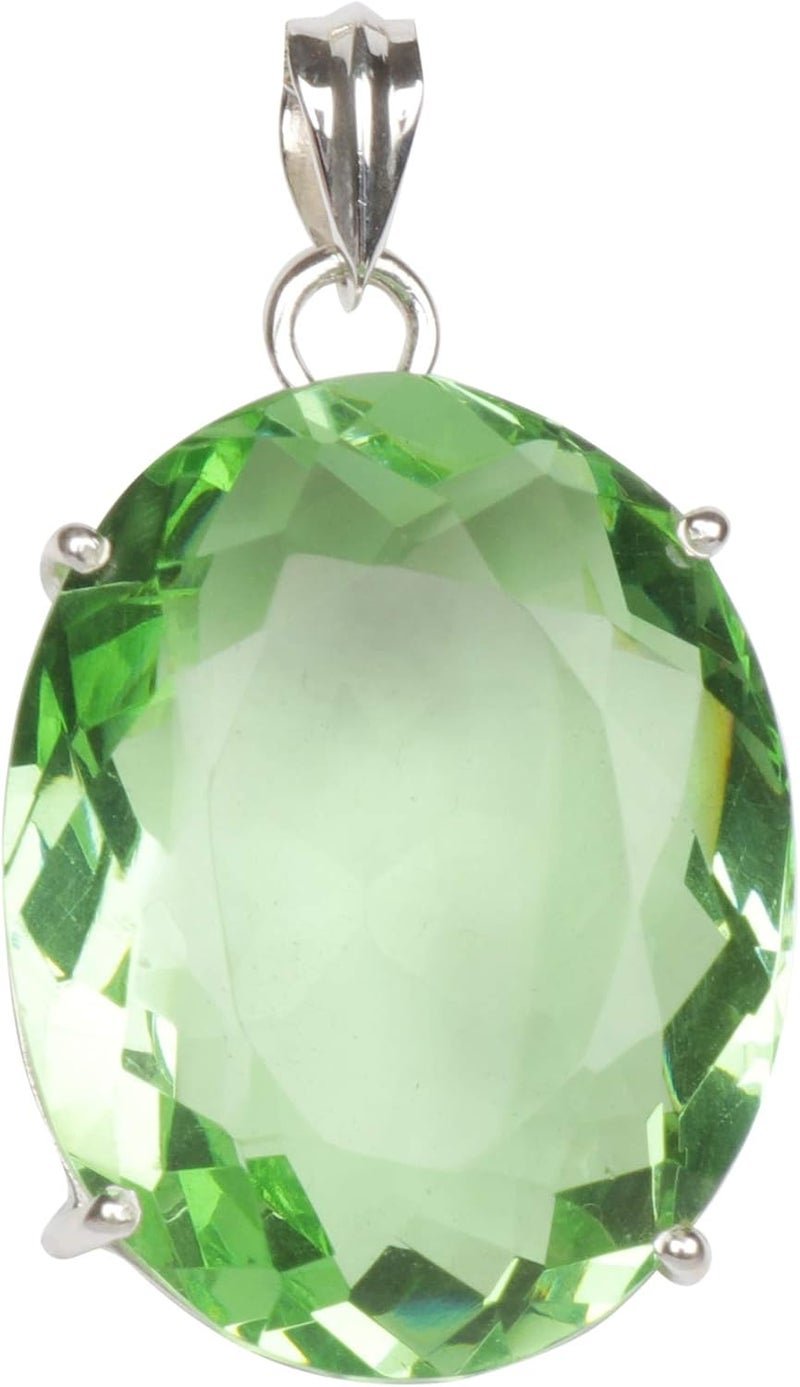 GEMHUB Gemstone Pendant Without Chain 44 CT-135 CT Oval Shape Sterling Silver Pendant Jewelry Women - Image 5